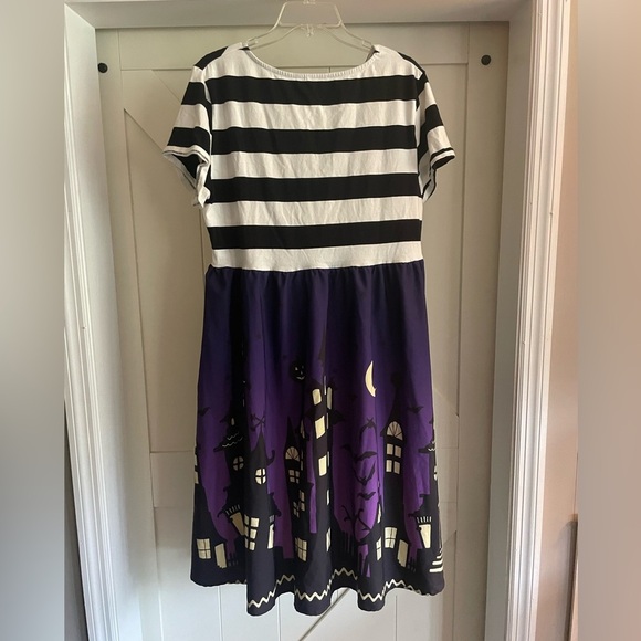 Women's Plus Size Halloween Dress XX-Large Purple goth witch sexy - Picture 4 of 4